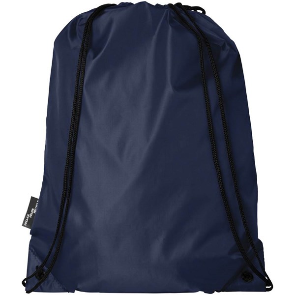 Obrázky: Stahovací batoh z recyklovaných PET tmavě modrá, Obrázek 2