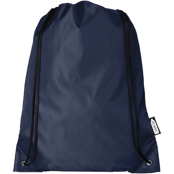 Obrázky: Stahovací batoh z recyklovaných PET tmavě modrá, Obrázek 4