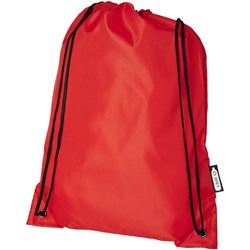 Obrázky: Stahovací batoh z recyklovaných PET červená