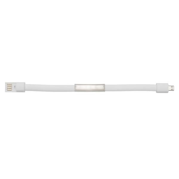 Obrázky: Náramkový kabel s USB bílý, Obrázek 3