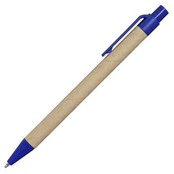 Obrázky: Papírové kuličkové pero s modrými plast. doplňky, Obrázek 2