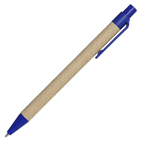 Obrázky: Papírové kuličkové pero s modrými plast. doplňky, Obrázek 3