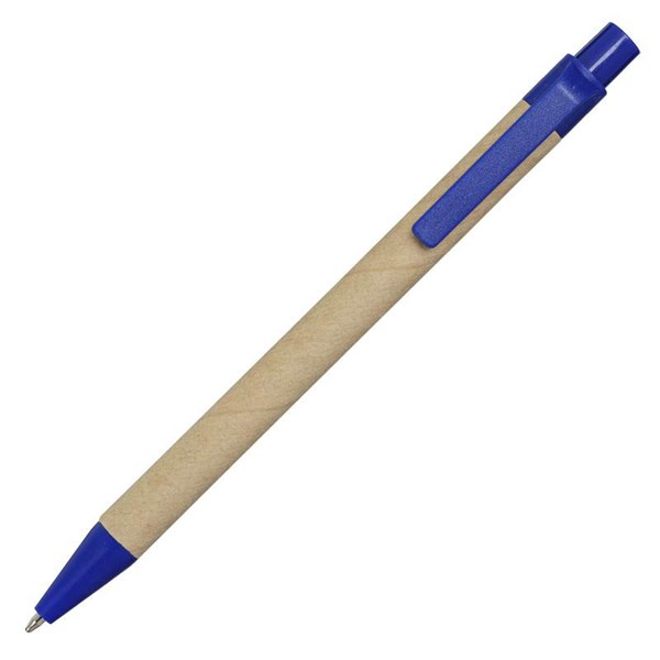 Obrázky: Papírové kuličkové pero s modrými plast. doplňky, Obrázek 4