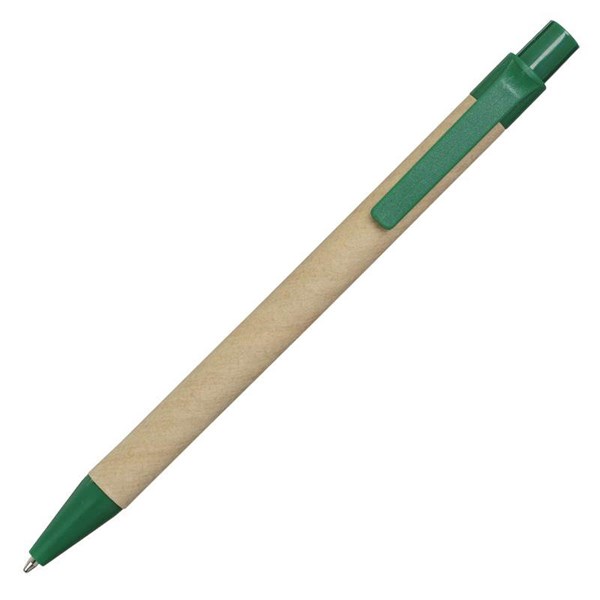 Obrázky: Papírové kuličkové pero se zelenými plast. doplňky, Obrázek 4