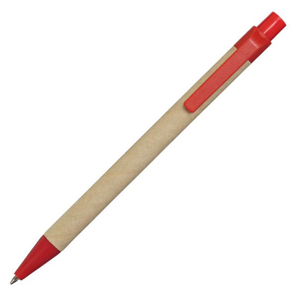 Obrázky: Papírové kuličkové pero s červenými plast. doplňky, Obrázek 4