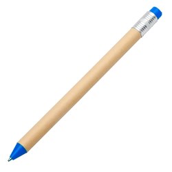 Obrázky: Papír.kulič.pero,tvar ořezané tužky s modrou gumou