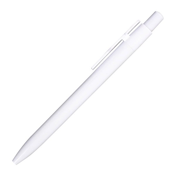 Obrázky: Bílé plastové kuličkové pero, klip doktor, Obrázek 3
