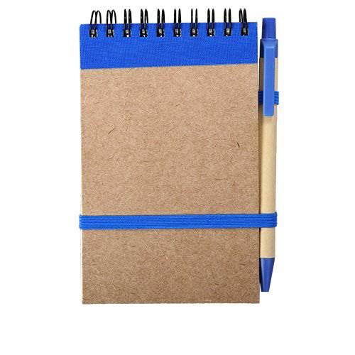 Obrázky: Modrý kroužkový zápisník s perem, čisté strany, Obrázek 3