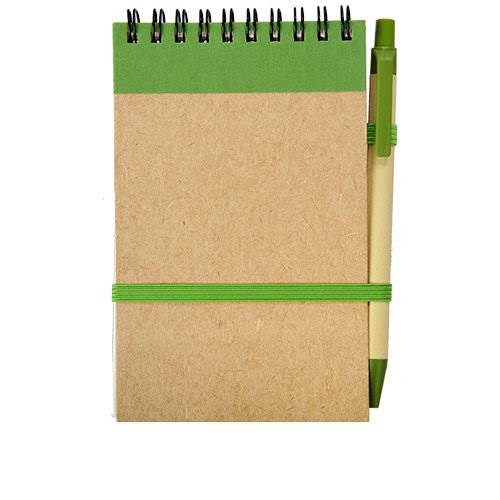 Obrázky: Zelený kroužkový zápisník s perem, čisté strany, Obrázek 2