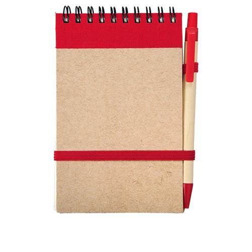 Obrázky: Červený kroužkový zápisník s perem, čisté strany, Obrázek 2