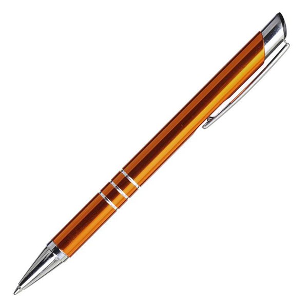 Obrázky: Oranžové hliníkové pero se třemi stříbr. proužky, Obrázek 3