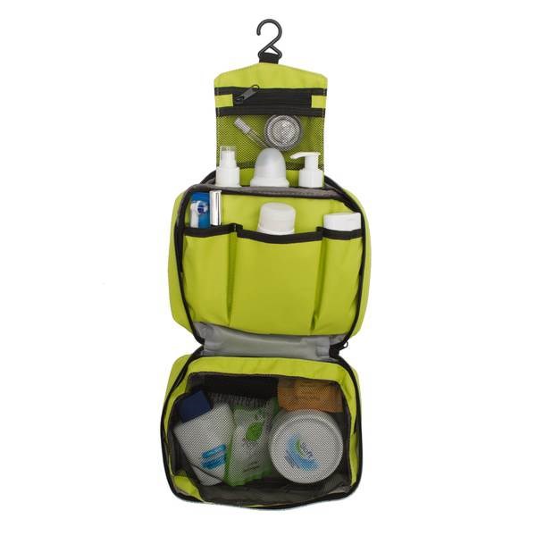 Obrázky: Rozkládací kosmetická taška na zip sv. zelená, Obrázek 3