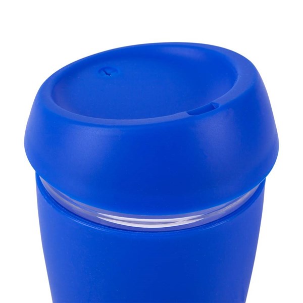 Obrázky: Modrý šálek na kávu z borosilikátového skla 350 ml, Obrázek 2