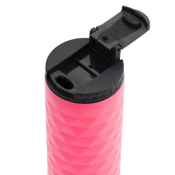 Obrázky: Růžový termohrnek 450 ml se saténovým povrchem, Obrázek 2