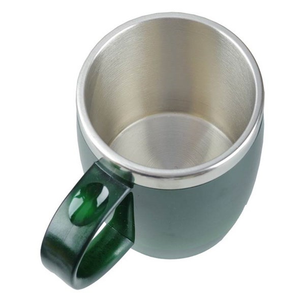 Obrázky: Zelený transparentní termohrnek 400 ml s ouškem, Obrázek 3