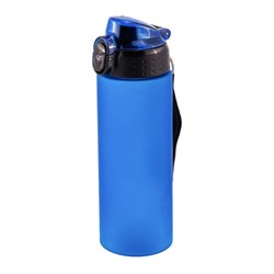 Obrázky: Modrá mléčná sportovní lahev 600 ml s poutkem