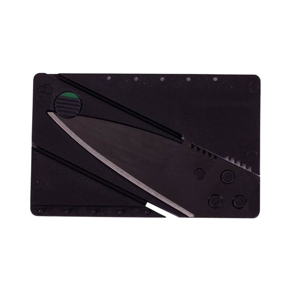 Obrázky: Černý skládací nerez. nůž ve tvaru kreditní karty, Obrázek 4