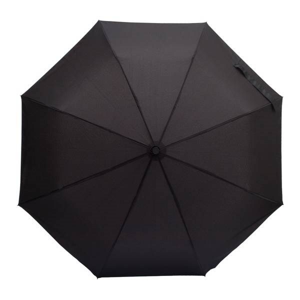 Obrázky: Černý skládací deštník odolný bouřce i větru, Obrázek 2
