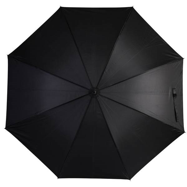 Obrázky: Černý automat. deštník s EVA ručkou v barvě dešt., Obrázek 4