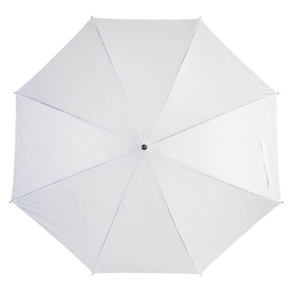 Obrázky: Bílý automat. deštník s EVA ručkou v barvě dešt., Obrázek 4