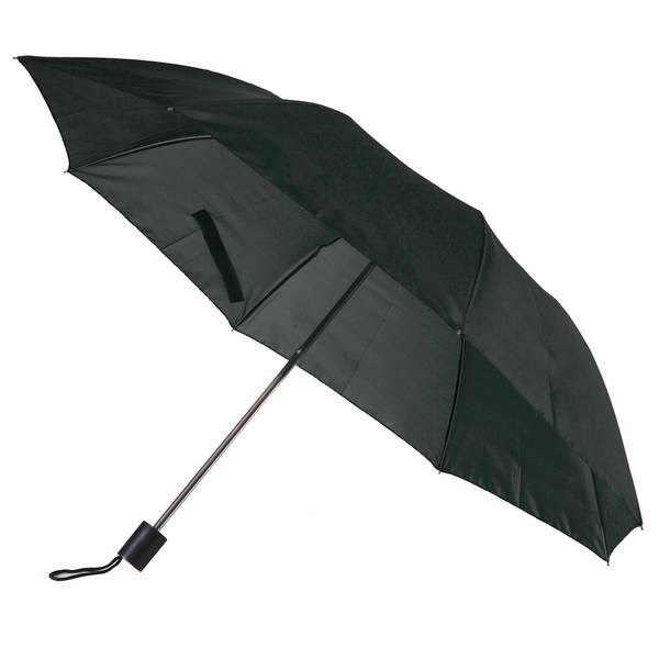 Obrázky: Černý skládací deštník s manuálním otevíráním