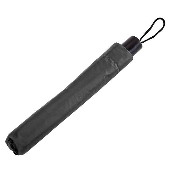 Obrázky: Černý skládací deštník s manuálním otevíráním, Obrázek 3