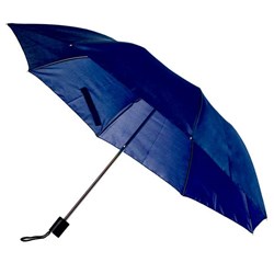 Obrázky: Modrý skládací deštník s manuálním otevíráním