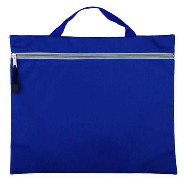 Obrázky: Jednoduchá konferenční taška na dokumenty, modrá, Obrázek 1
