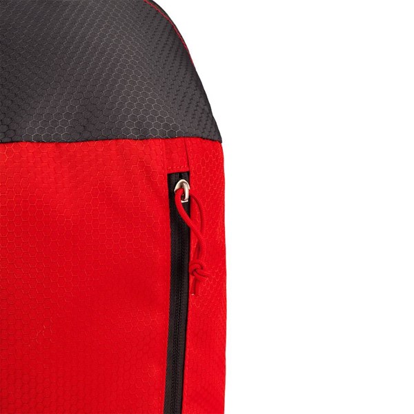 Obrázky: Jednoduchý červeno černý batoh 10 L, Obrázek 4