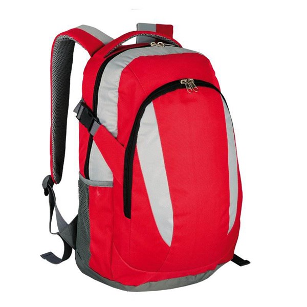 Obrázky: Sportovní batoh z 600D polyesteru 25 L, červený, Obrázek 1