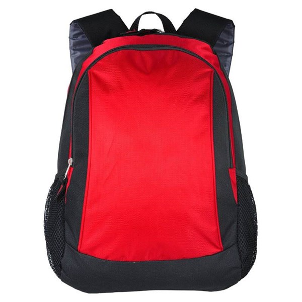 Obrázky: Černo-červený batoh 32L s boční kapsou ze síťoviny, Obrázek 2