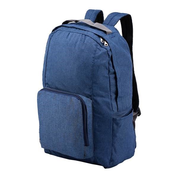 Obrázky: Modrý skládací batoh z polyesteru, Obrázek 1