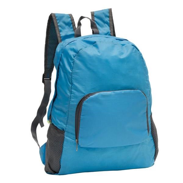 Obrázky: Modrý skládací batoh z 210D polyesteru, Obrázek 1