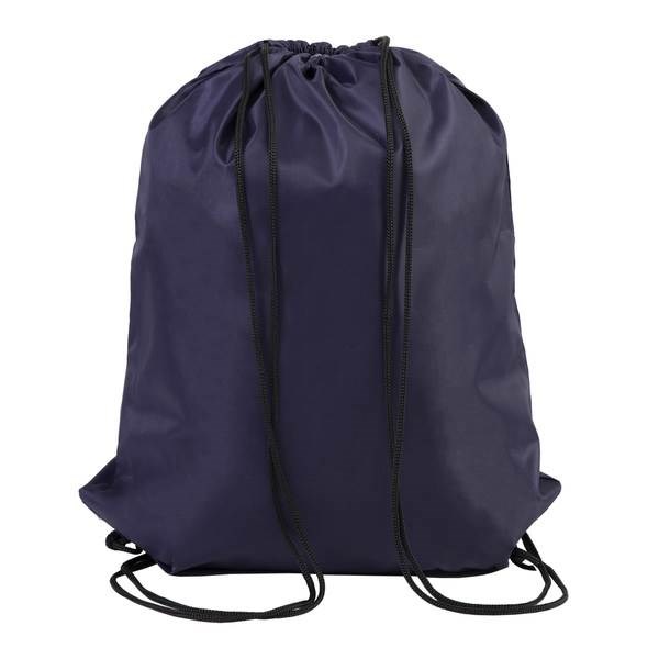 Obrázky: Jednoduchý polyesterový stahovací batoh tmav. modrý, Obrázek 1