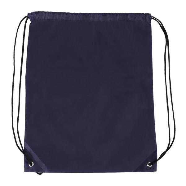 Obrázky: Jednoduchý polyesterový stahovací batoh tmav. modrý, Obrázek 2