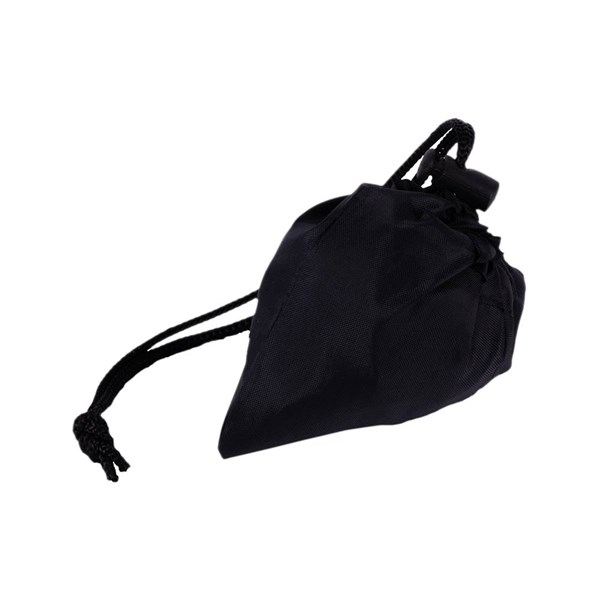Obrázky: Černá skládací polyesterová nákupní taška, Obrázek 2