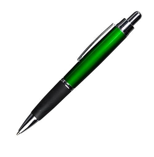 Obrázky: Zelené plast. pero s černým úchopem, Obrázek 5