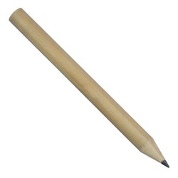 Obrázky: Krátká přírodní dřevěná tužka, ořezaná