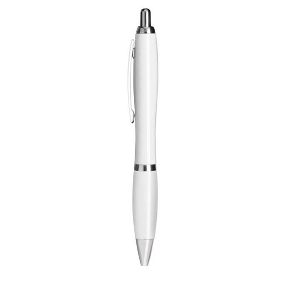 Obrázky: Bílé kuličkové pero s antibakteriálním tělem a nano stříbrem, Obrázek 3