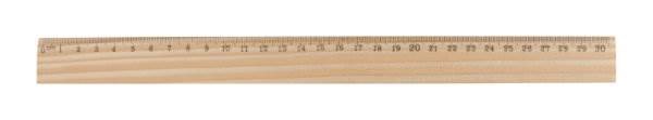 Obrázky: Přírodní dřevěné pravítko 30 cm