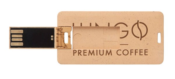 Obrázky: Malý USB flash disk z pšeničné slámy a PP, 32GB, Obrázek 3