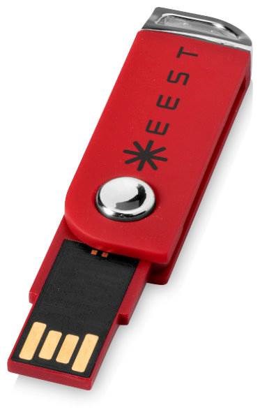 Obrázky: Červený otočný USB flash disk, úchyt na klíče, 1GB, Obrázek 13