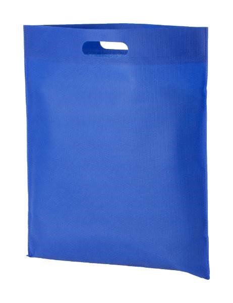 Obrázky: Větší taška s průhmatem z netkané textilie, modrá
