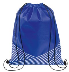 Obrázky: Polyesterový batoh s reflex. pruhy, modrý