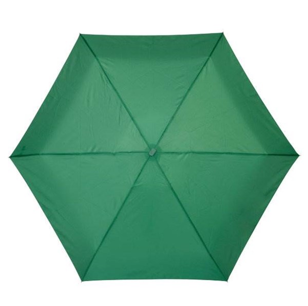 Obrázky: Hliníkový skládací mini deštník s pouzdrem, zelený, Obrázek 2