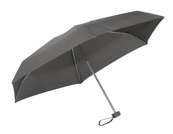 Obrázky: Hliníkový skládací mini deštník s pouzdrem, šedý