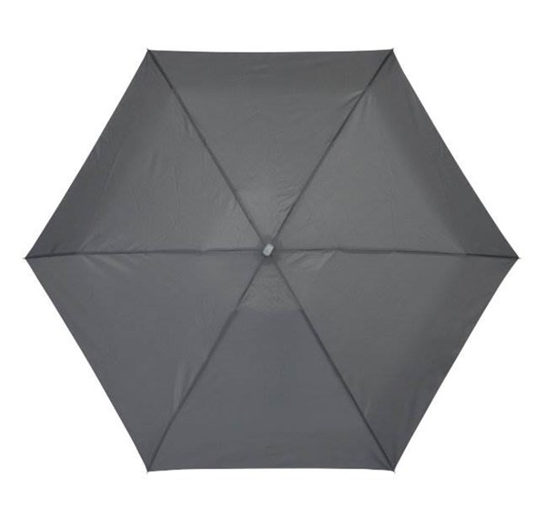 Obrázky: Hliníkový skládací mini deštník s pouzdrem, šedý, Obrázek 2