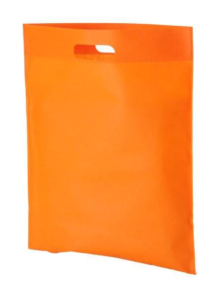 Obrázky: Větší taška s průhmatem z netkané textilie,oranžová