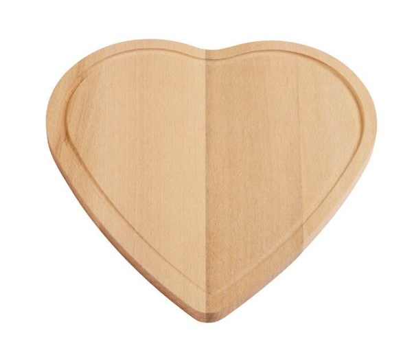 Obrázky: Dřevěné prkénko ve tvaru srdce