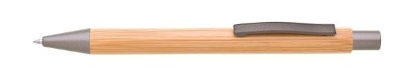 Obrázky: Bambusové kul. pero s šedými doplňky a kov. klipem